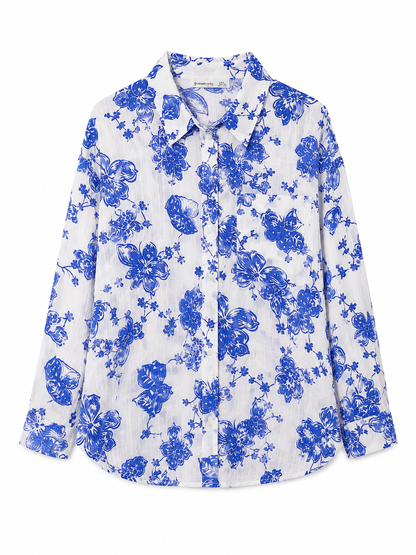 Linen Floral Shirt – Product Description