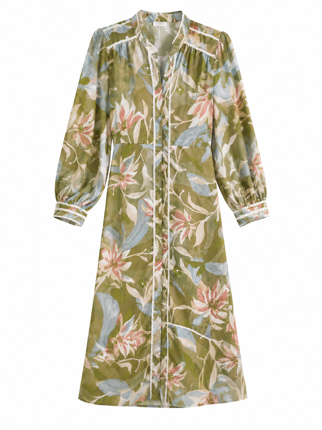 Monsoon Floral Print Midi Dress