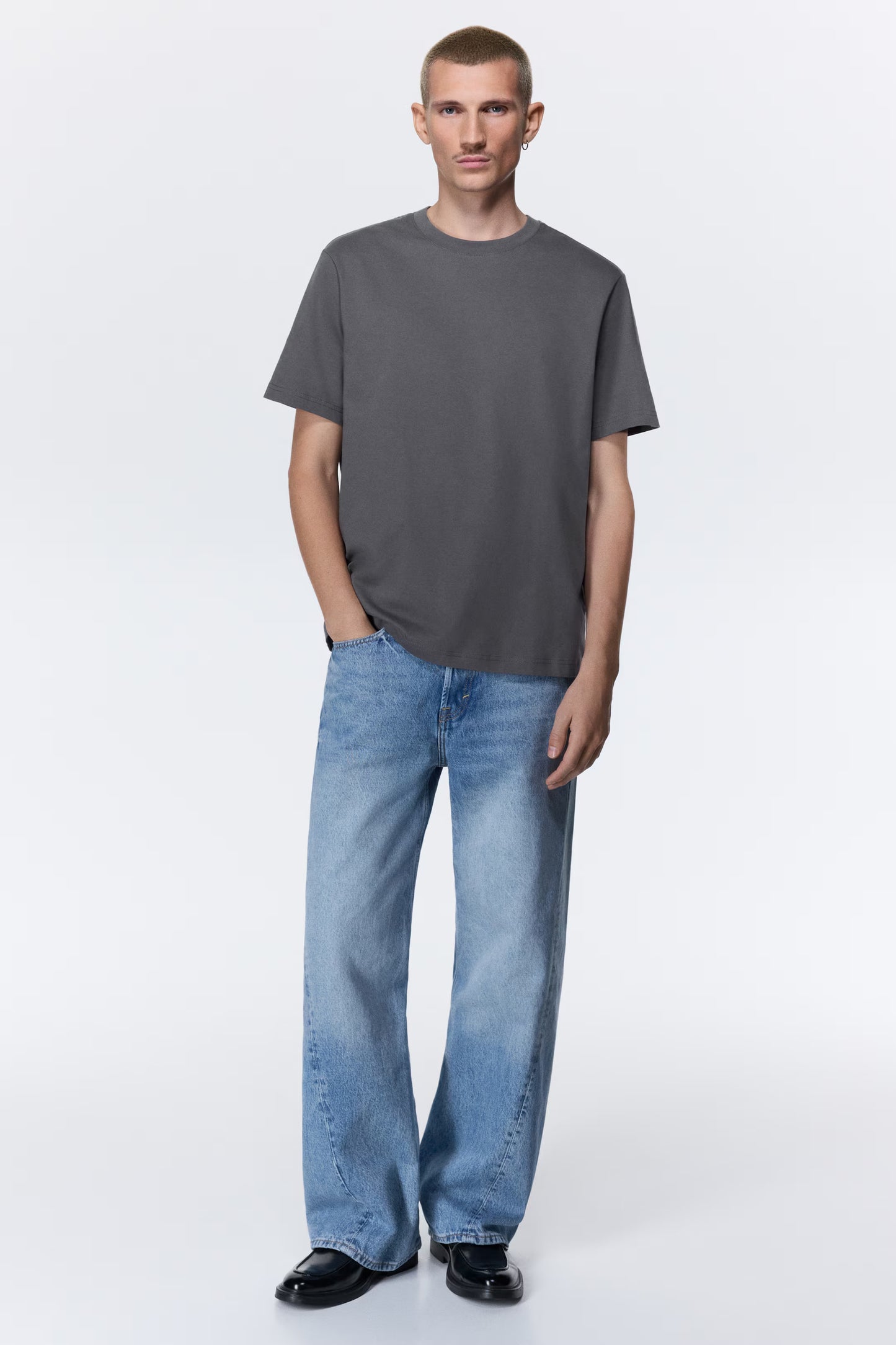 H&M Dark Grey Oversized T-Shirt