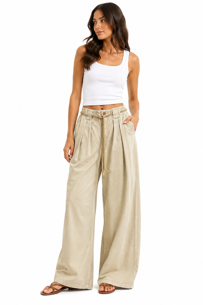 Anthropologie – Wide Leg Utility Drawstring Pants