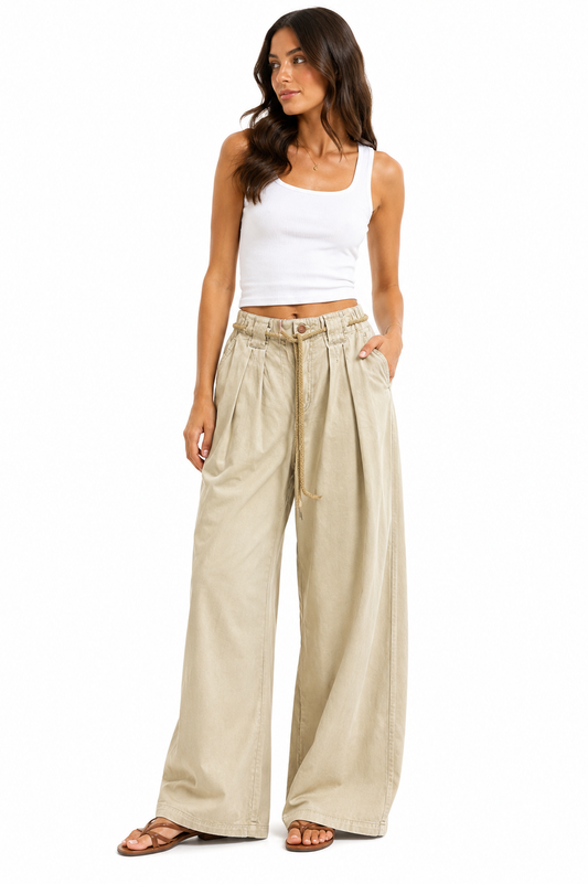 Anthropologie – Wide Leg Utility Drawstring Pants