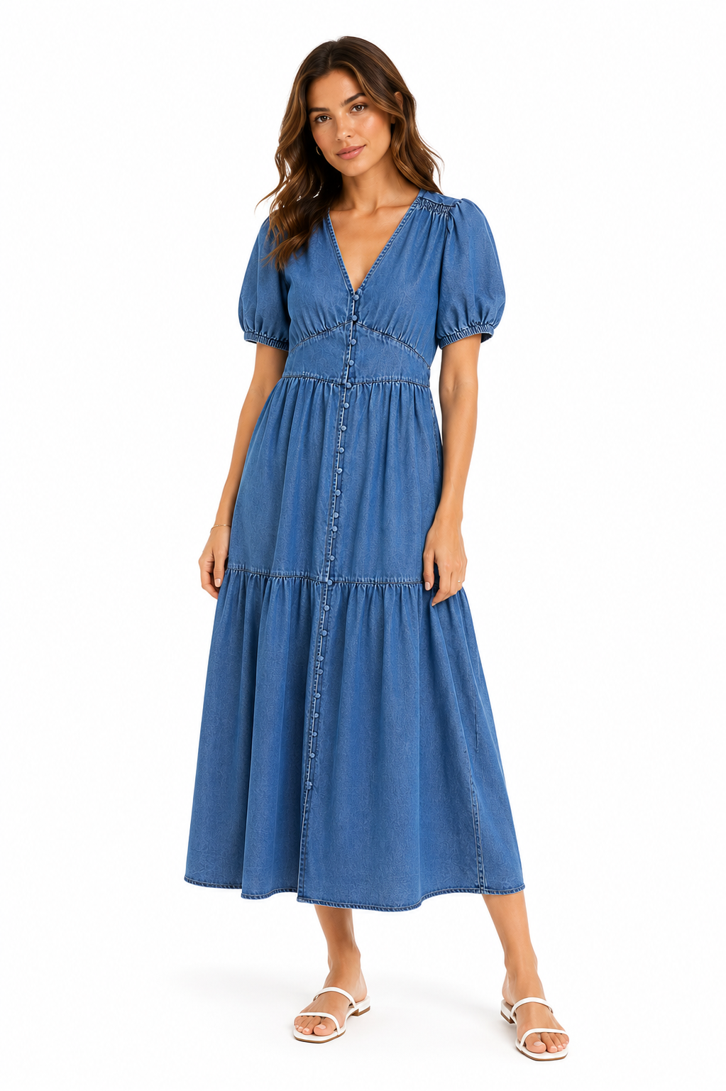 Women's Denim Maxi Dress – Per Una – Product Description