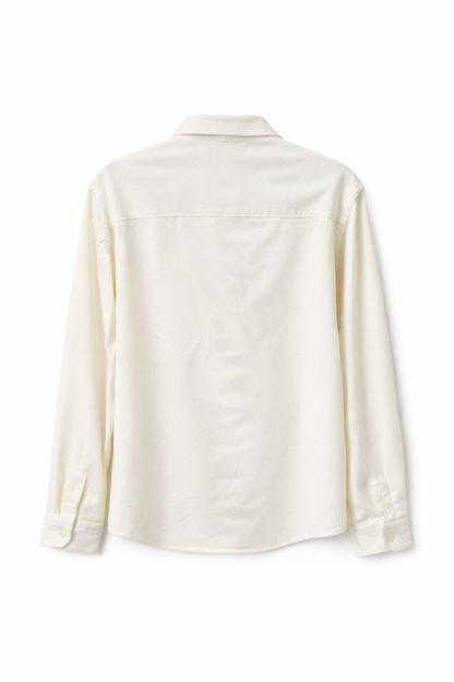 ZARA Textured Essential Shirt – Off White