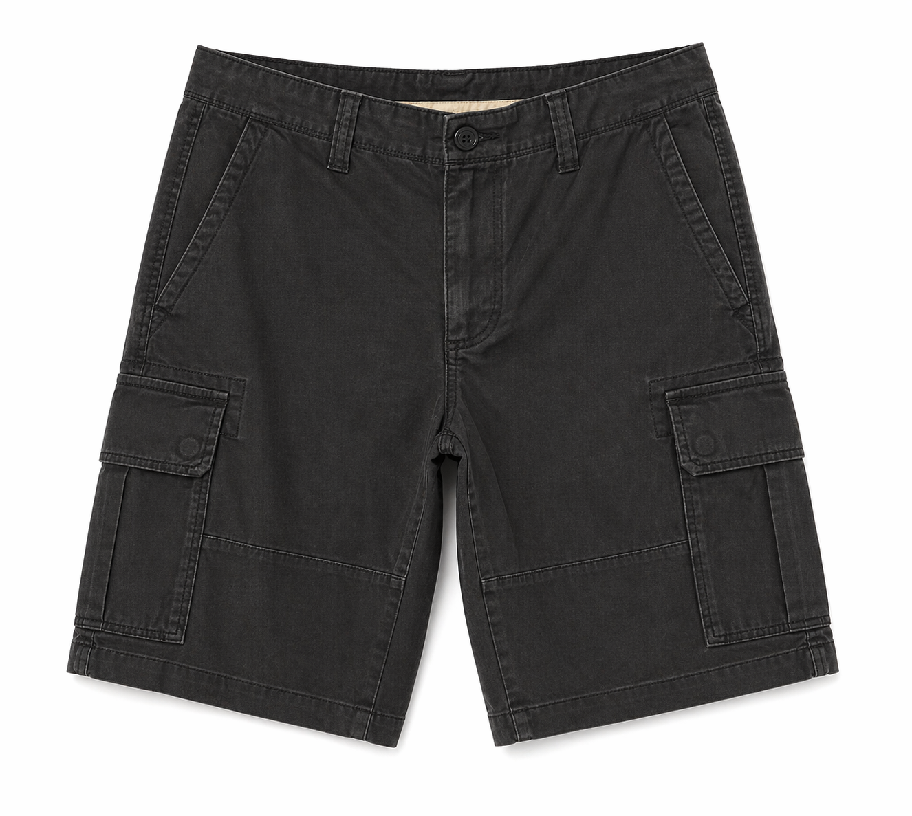 Sonoma Cargo Shorts – Washed Black (Utility Style)