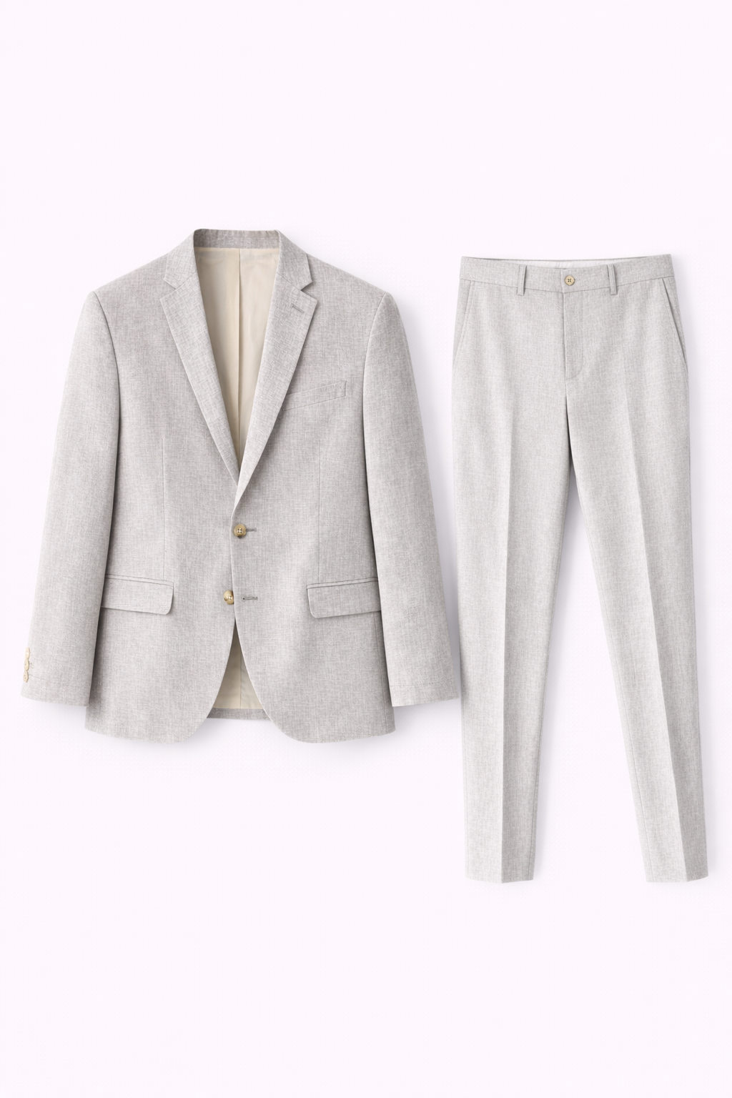 Moss London Men’s Linen Formal Blazer – Grey