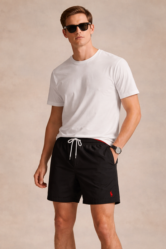Polo Ralph Lauren Black Traveller Swim Shorts – 14.5 cm