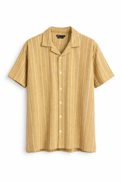 ZARA Oversized Textured Stripe Shirt