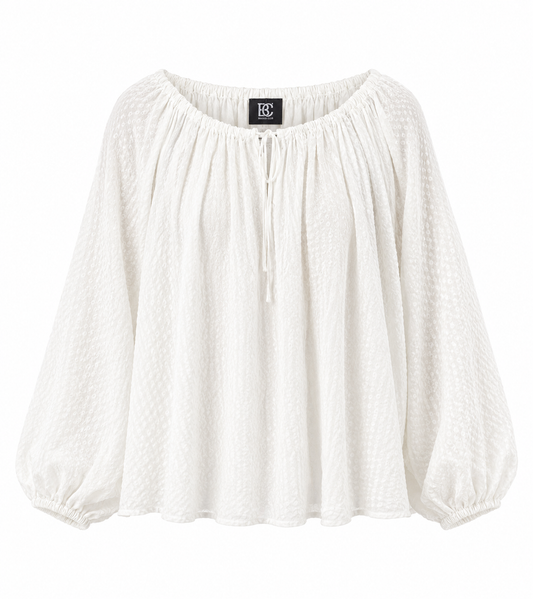 H&M Textured Peasant Blouse – Product Description
