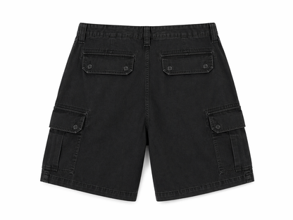 Sonoma Cargo Shorts – Washed Black (Relaxed Fit)