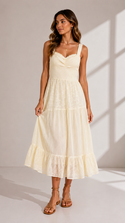 American Eagle Eyelet Midi Dress