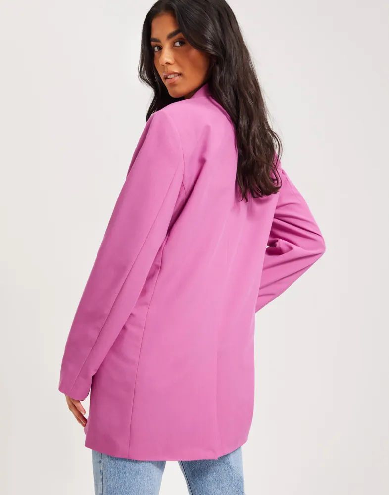 JACK & JONES STYLE  Women’s Oversized Tailored Blazer – Pink