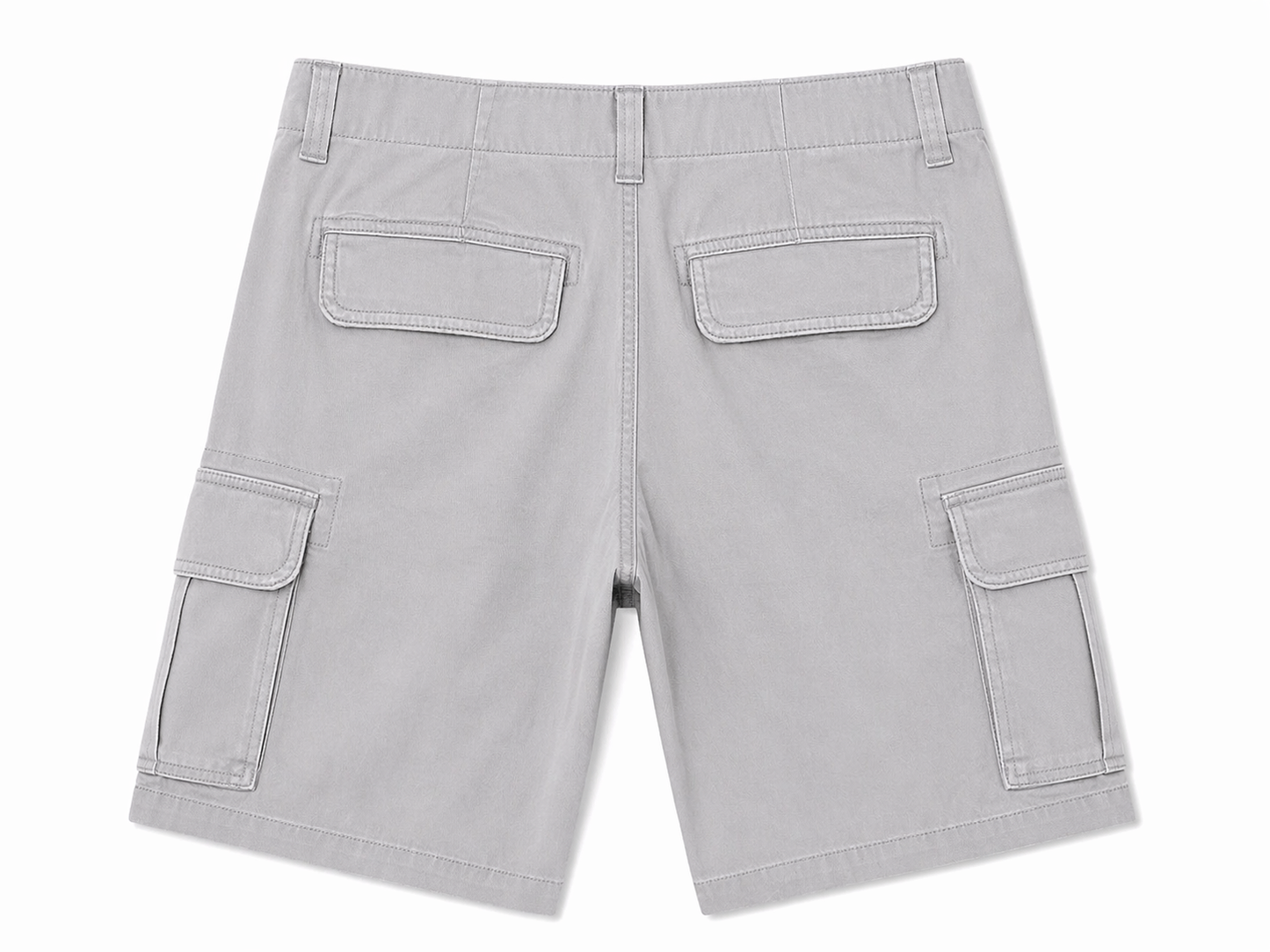 Sonoma Cargo Shorts – Light Grey (Relaxed Fit)