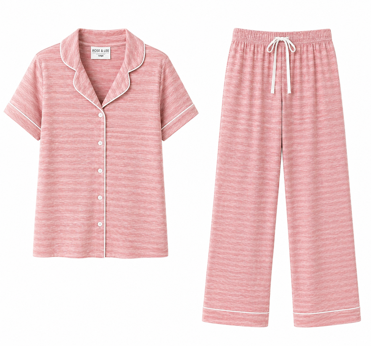 Rose & Lee Pink Lounge Pajama Set