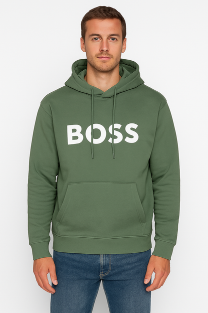 BOSS men’s hoodie in striking red