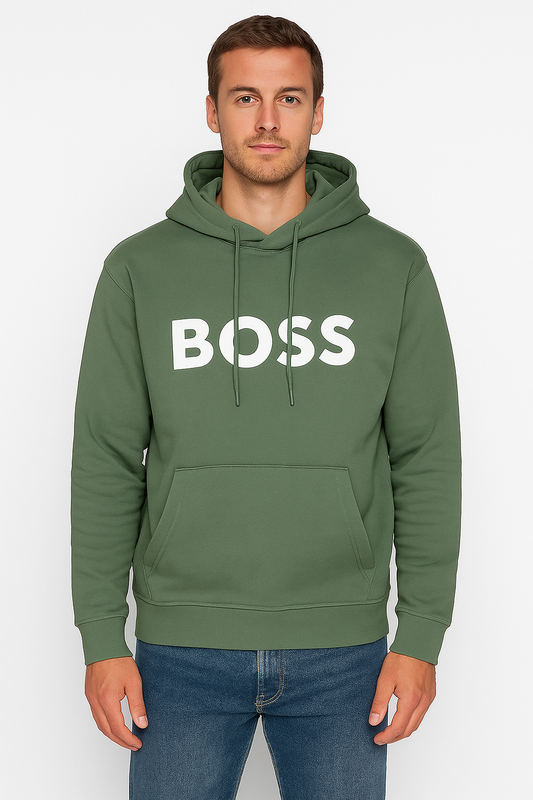 BOSS men’s hoodie in striking red