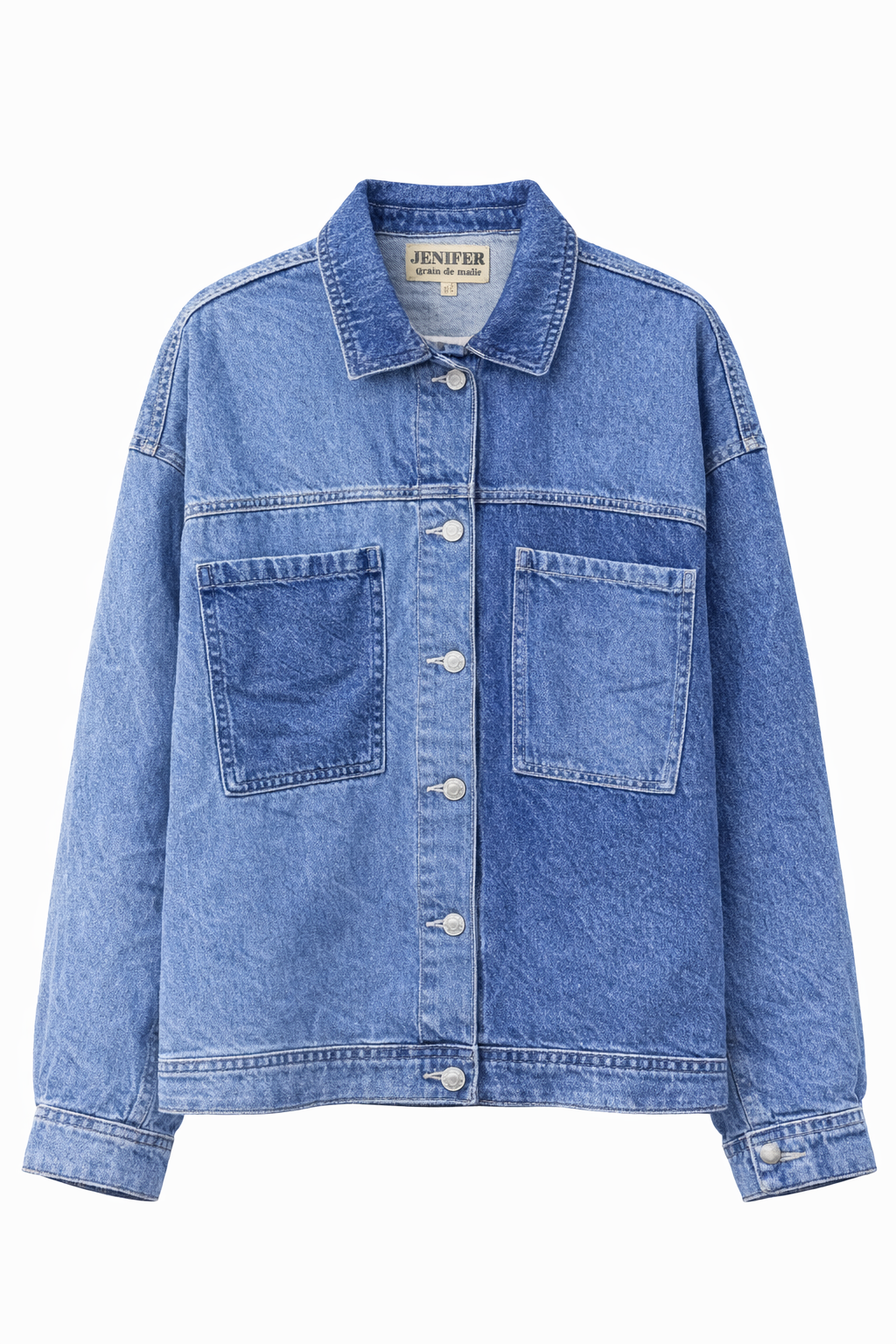 Jenifer Grain de Malice Oversized Denim Jacket – Vintage Blue Wash
