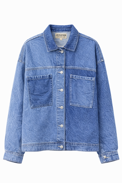 Jenifer Grain de Malice Oversized Denim Jacket – Vintage Blue Wash