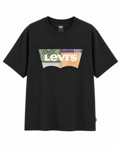 Levi’s Black Graphic T-Shirt (Bandana Logo Design)