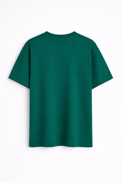 H&M Dark Green Oversized T-Shirt