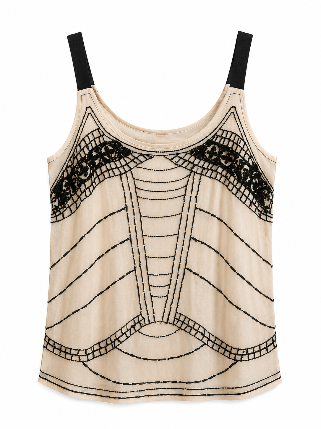 Cut Women's Embroidered Sleeveless Blouse