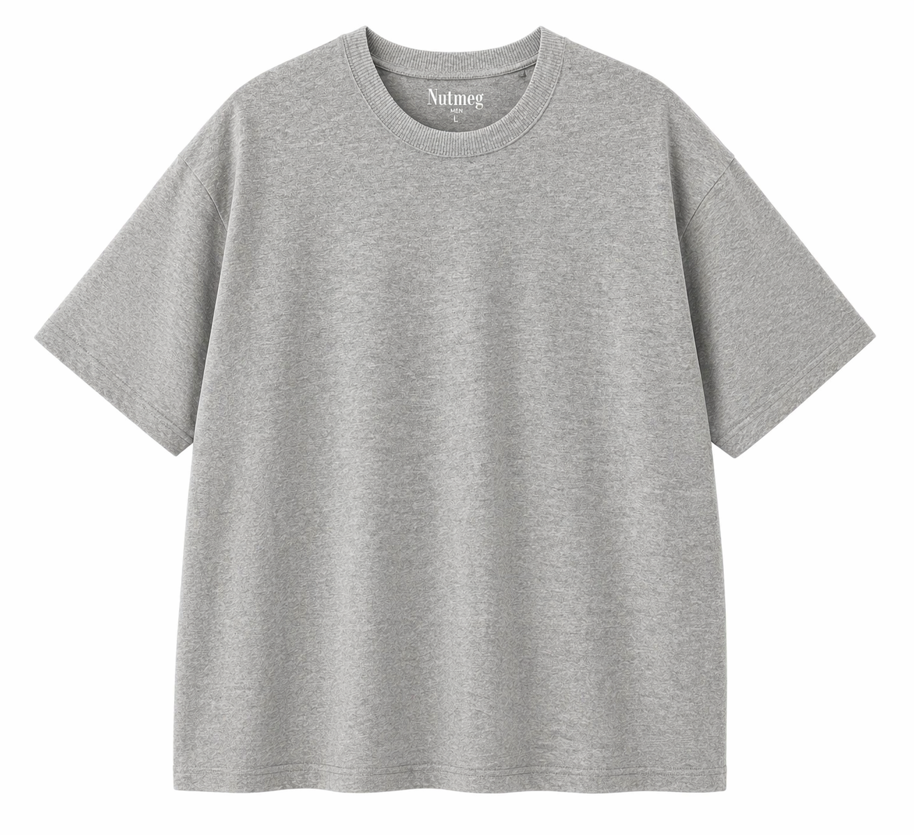 Nutmeg Basic T-Shirt – Light Grey (Classic Fit)
