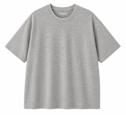 Nutmeg Basic T-Shirt – Light Grey (Classic Fit)