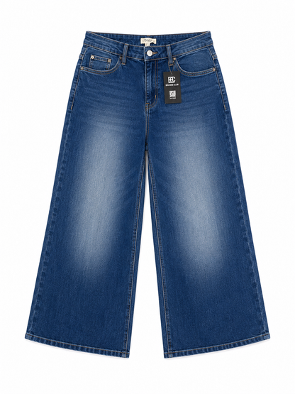 Bonprix Wide Leg Blue Wash Jeans
