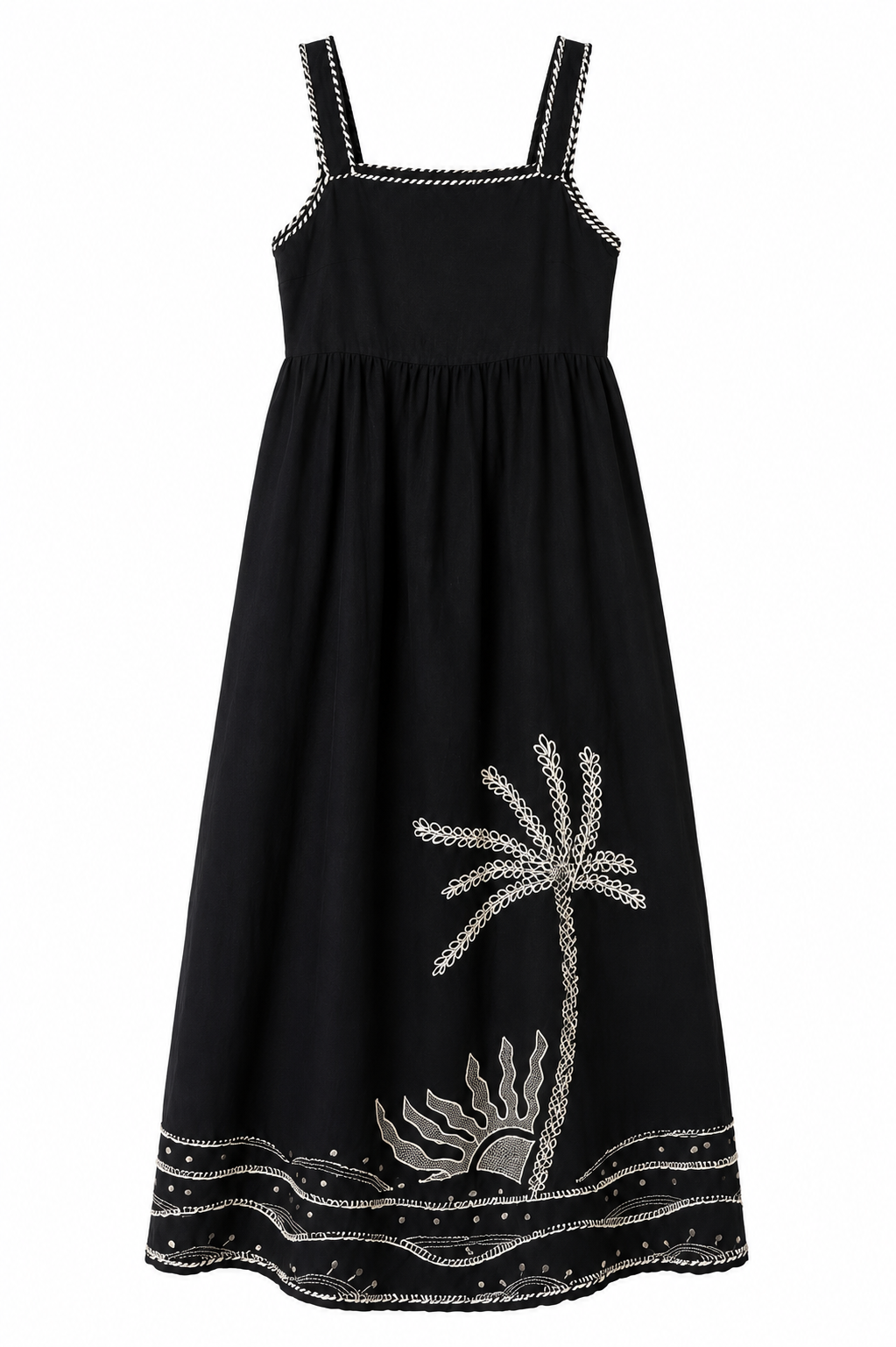 Anthropologie Embroidered Maxi Dress