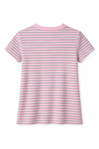 Levi’s® Women’s Striped T-Shirt (Pink Multi-Stripe)