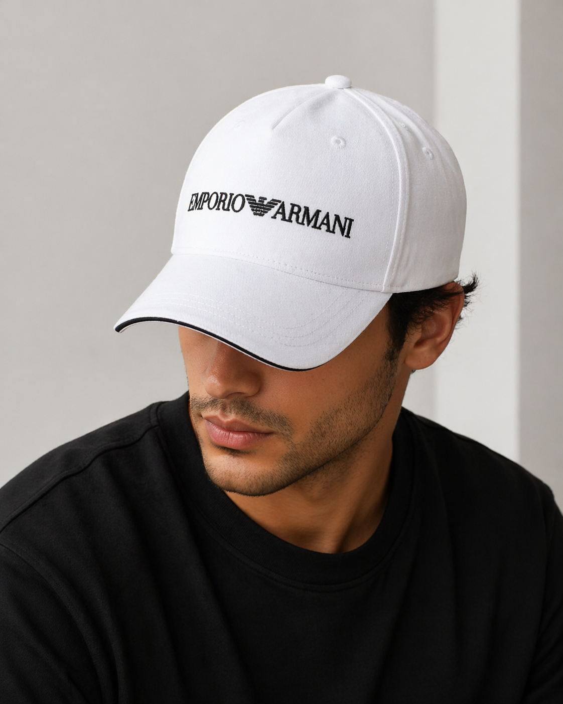 Emporio Armani Cap – White Logo Cap