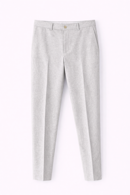 Moss London Men’s Linen Formal Blazer – Grey