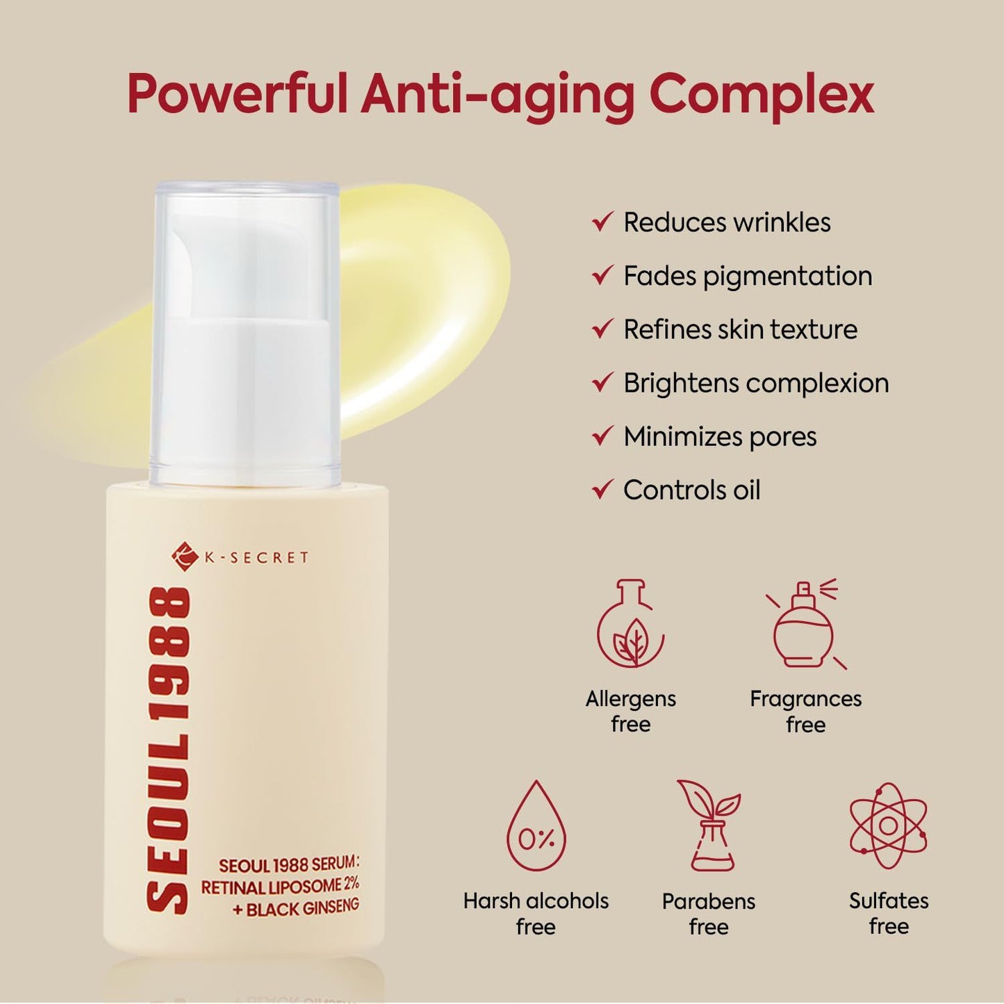SEOUL 1988 Serum – Retinal Liposome 2% + Black Ginseng