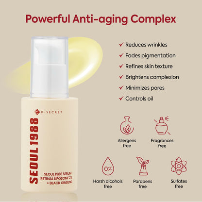 SEOUL 1988 Serum – Retinal Liposome 2% + Black Ginseng