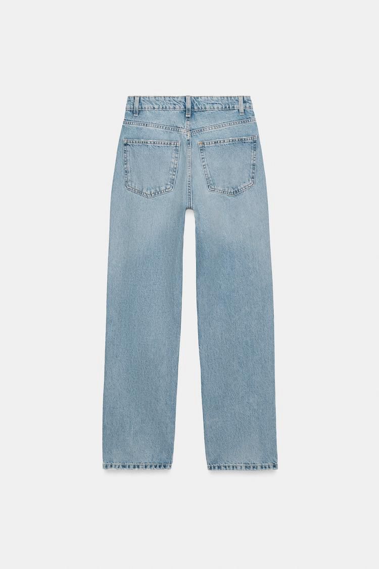 ZARA High-Waist Jeans – Regular Length (Light Blue)
