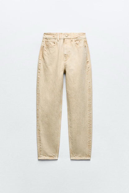 ZARA Mom Fit Jeans – Beige
