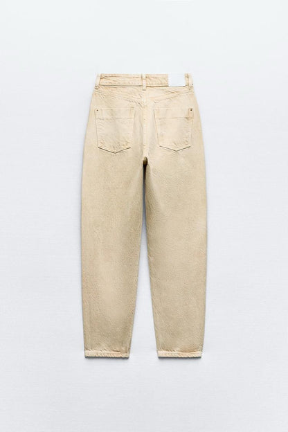 ZARA Mom Fit Jeans – Beige