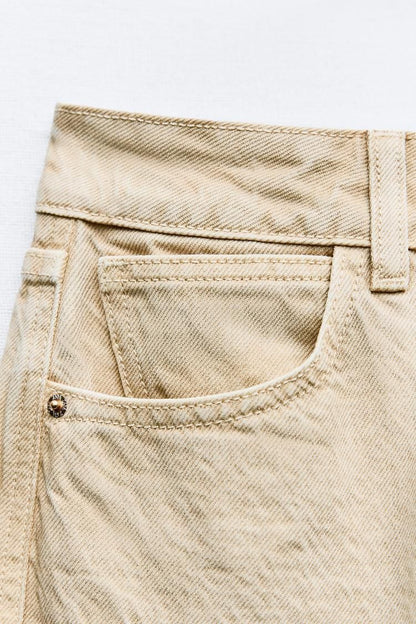 ZARA Mom Fit Jeans – Beige