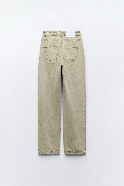 ZARA Mom Cut Jeans – Green