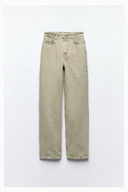 ZARA Mom Cut Jeans – Green