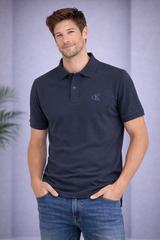 Calvin Klein Dark Grey Polo Shirt