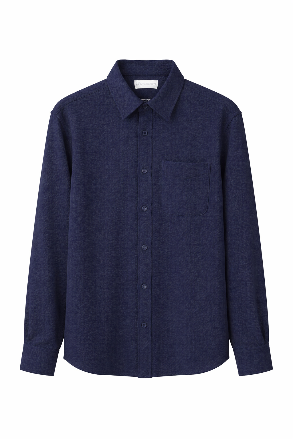 ZARA Textured Shirt – Navy Blue