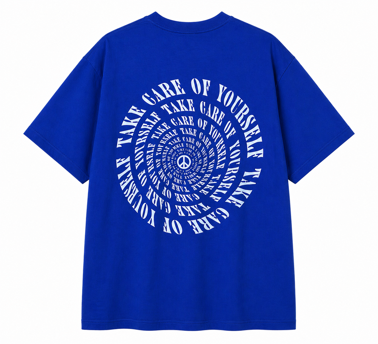 H&M Blue Graphic T-Shirt (Peace Print)