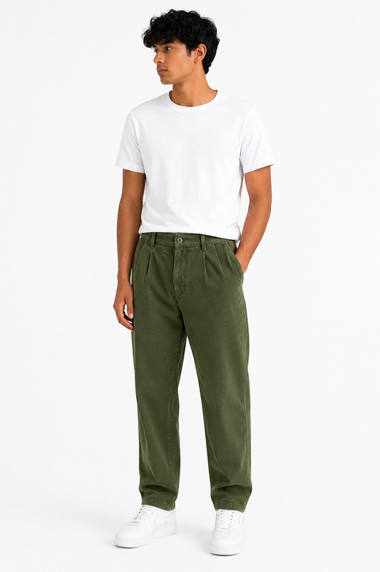 Carhartt Relaxed Olive Pleated Pants