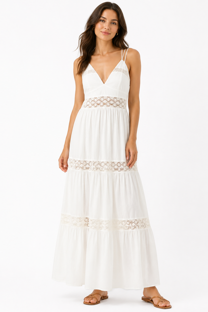 Zara – Lace Trim Maxi Dress