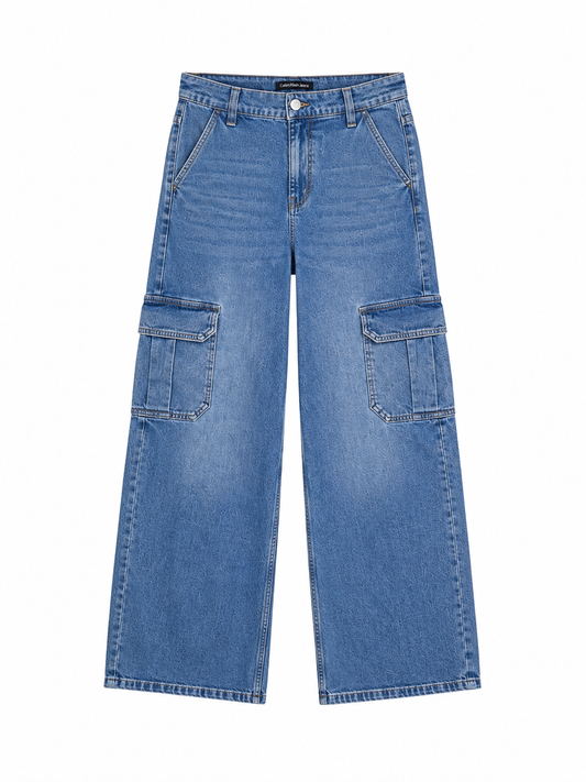 Calvin Klein Wide Leg Cargo Jeans