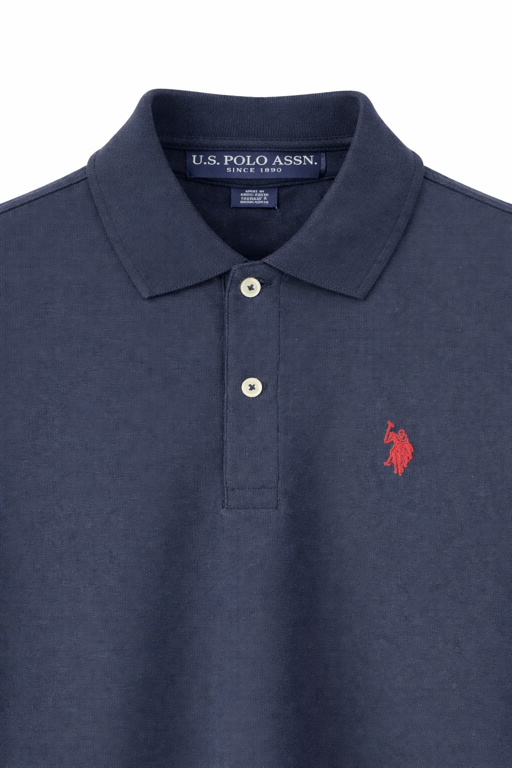 U.S. Polo Assn. Classic Polo Shirt – Navy Blue (Red Logo)