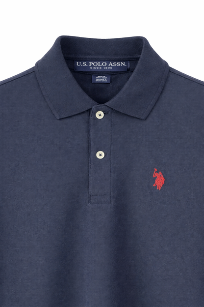 U.S. Polo Assn. Classic Polo Shirt – Navy Blue (Red Logo)