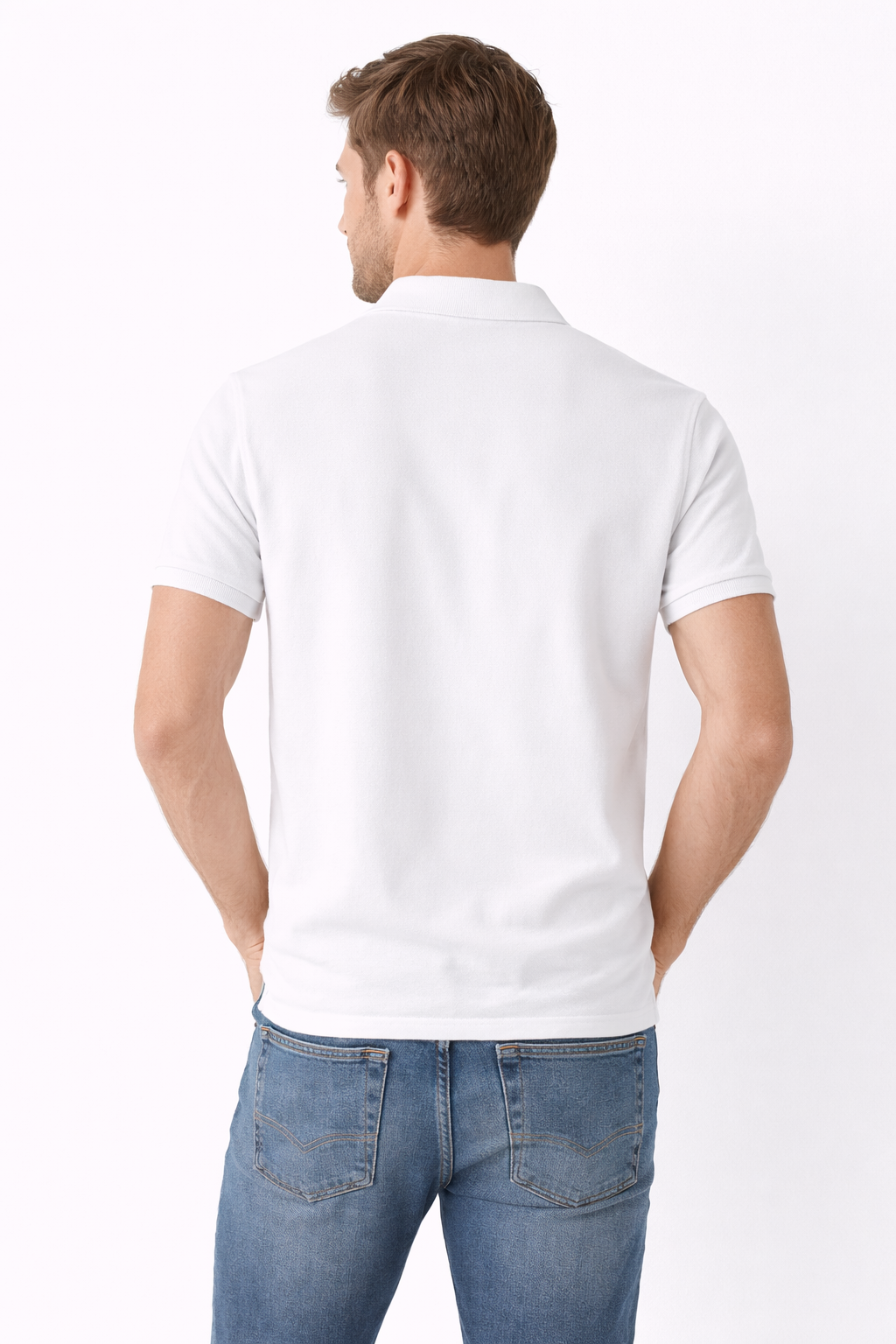 Calvin Klein Jeans White Polo Shirt