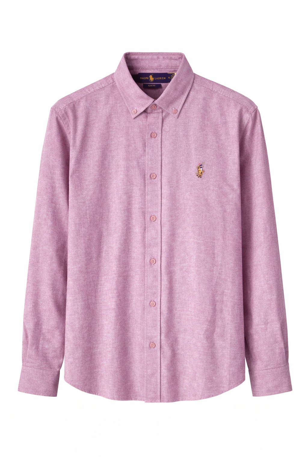 Polo Ralph Lauren Textured Shirt – Pink (Slim Fit)