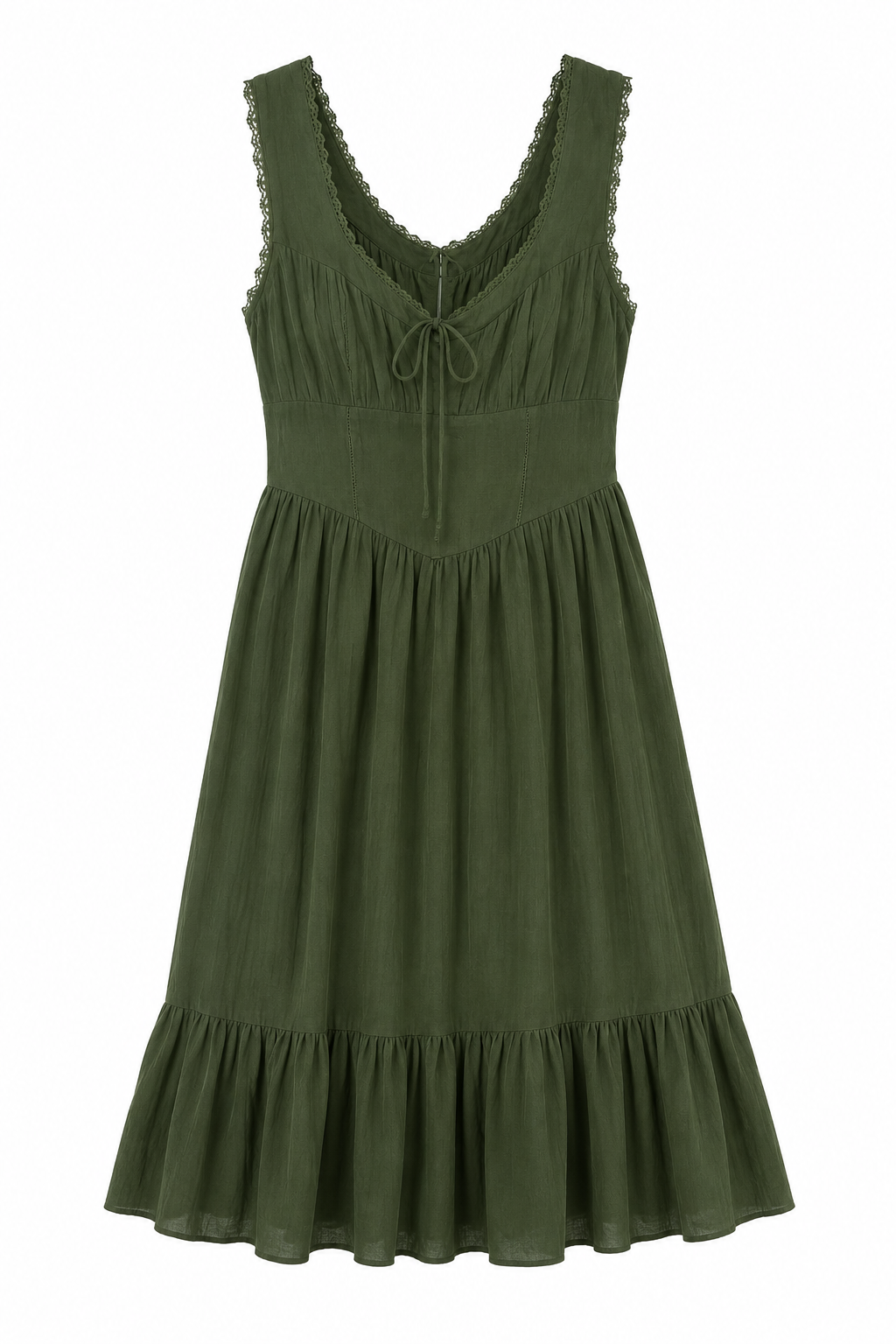 American Eagle – Sleeveless Tie-Front Midi Dress